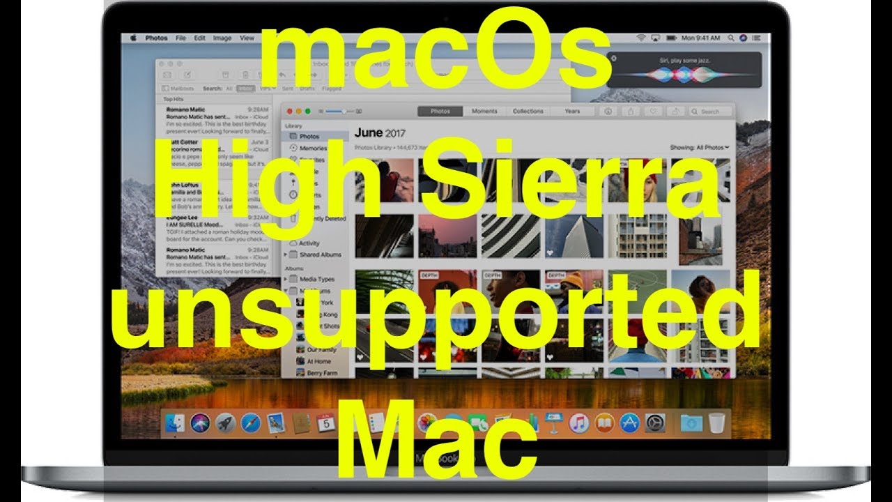 High sierra for unsupported mac